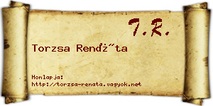 Torzsa Renáta névjegykártya