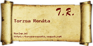 Torzsa Renáta névjegykártya